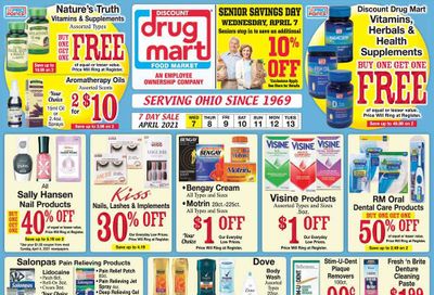 Discount Drug Mart (OH) Weekly Ad Flyer April 7 to April 13