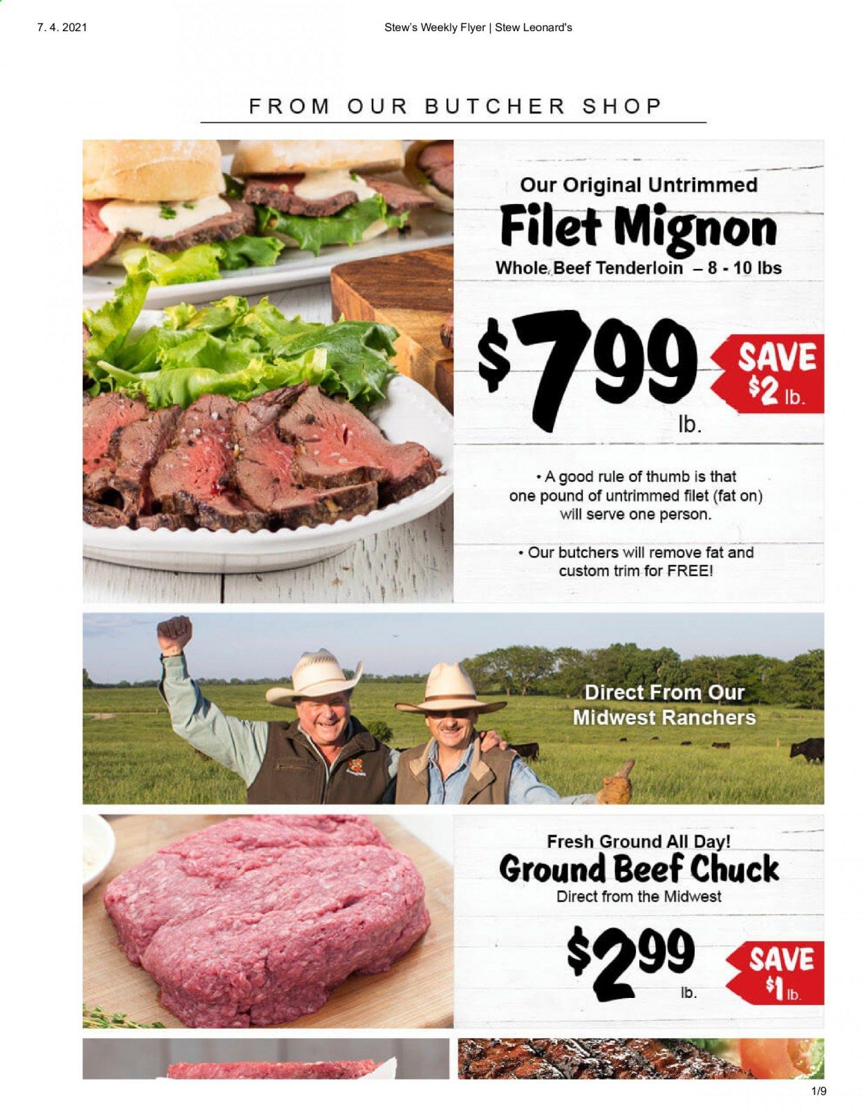Stew Leonard's Weekly Ad Flyer April 7 to April 13