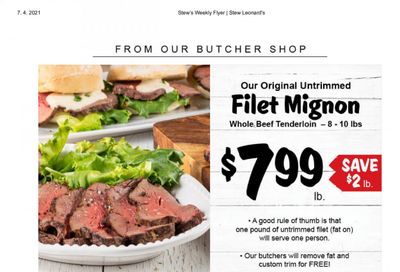 Stew Leonard's Weekly Ad Flyer April 7 to April 13