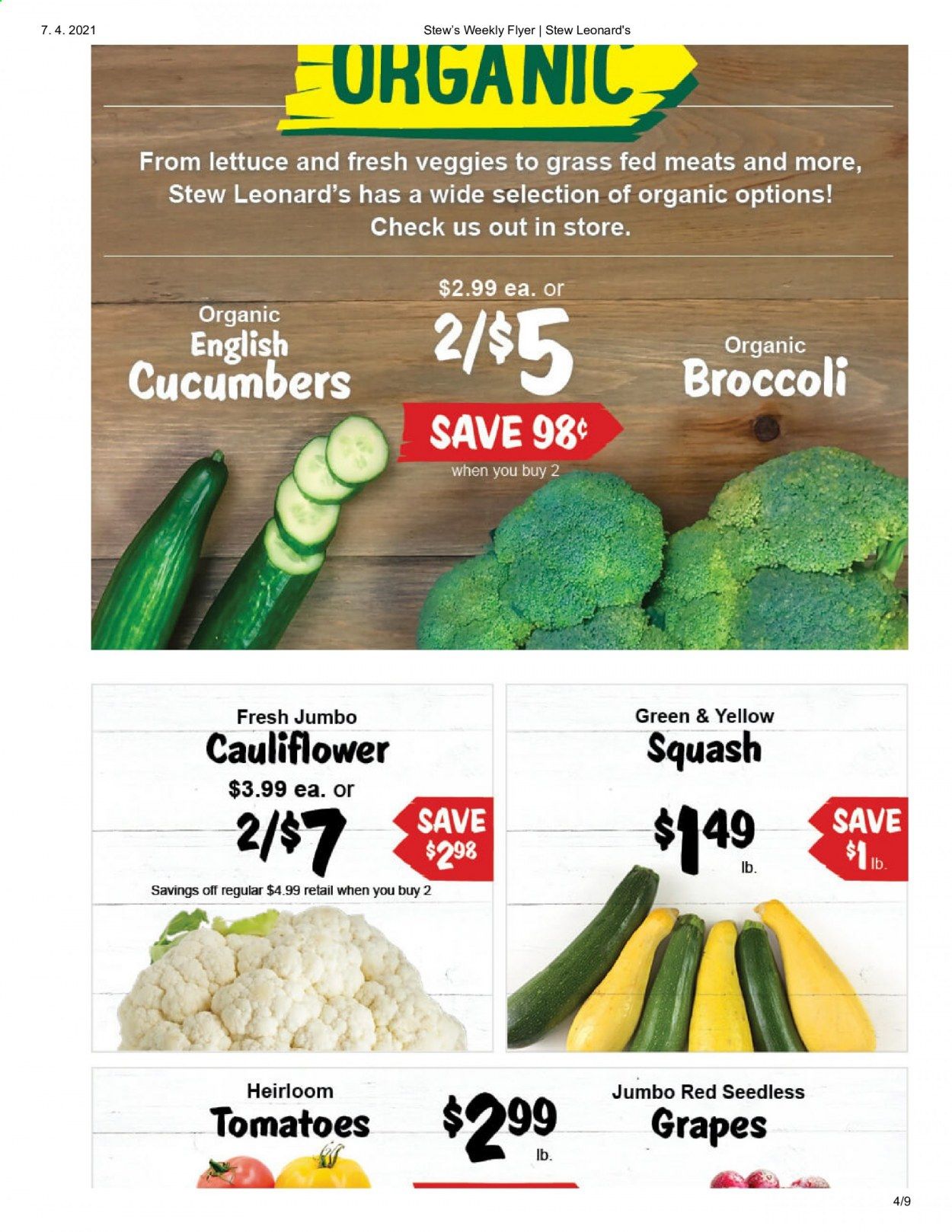 Stew Leonard's Weekly Ad Flyer April 7 to April 13