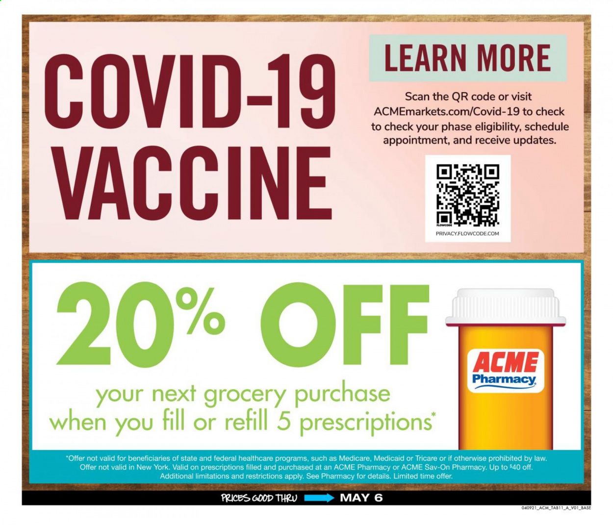 ACME Weekly Ad Flyer April 9 to May 6
