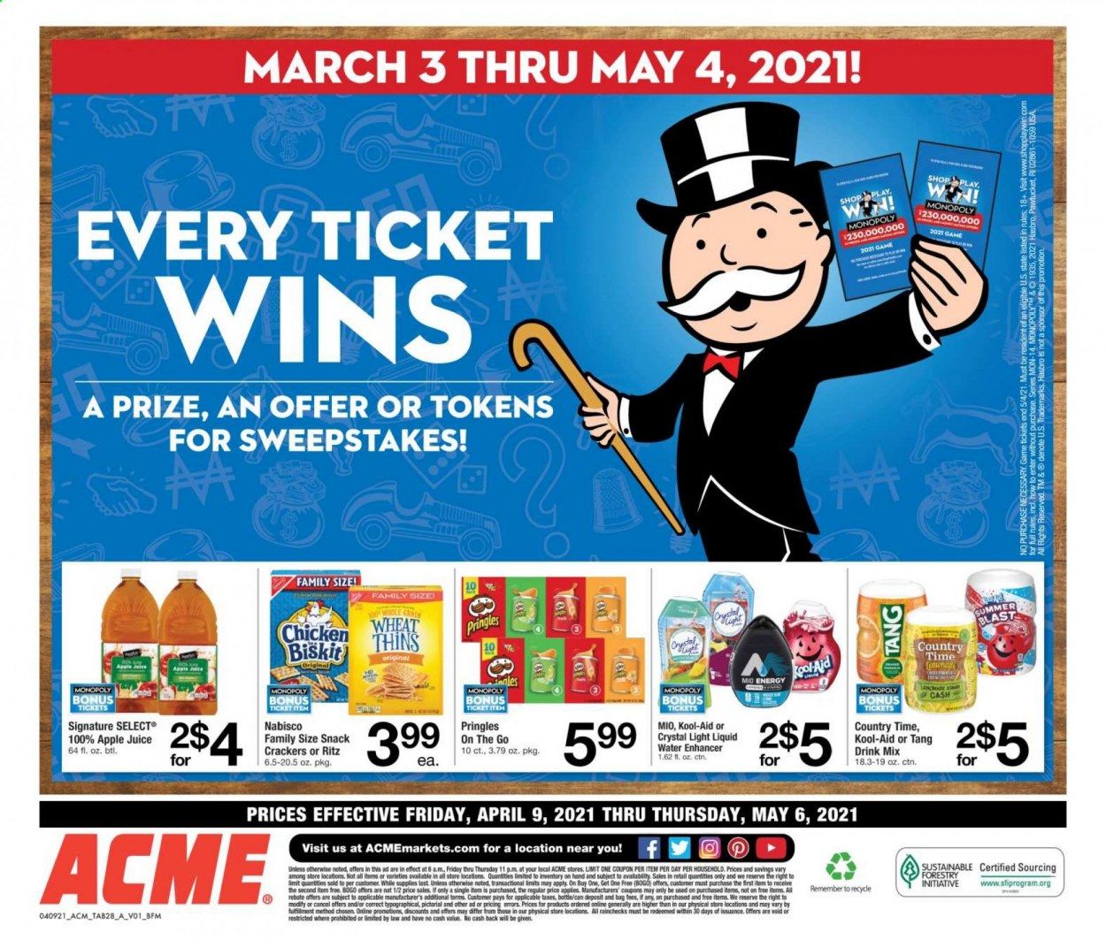 ACME Weekly Ad Flyer April 9 to May 6