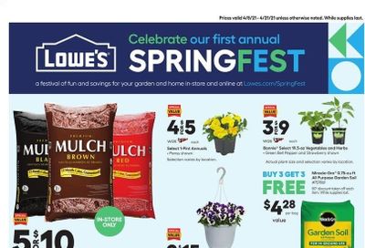 Lowe's Weekly Ad Flyer April 8 to April 21