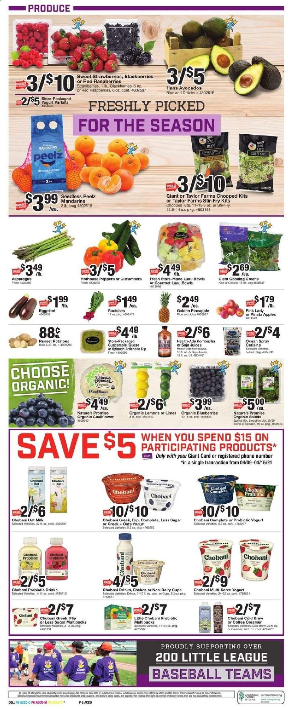 Giant Food Weekly Ad Flyer April 9 to April 15