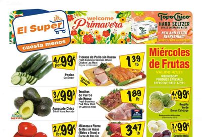 El Super (AZ, CA, NM, NV, TX) Weekly Ad Flyer April 7 to April 13