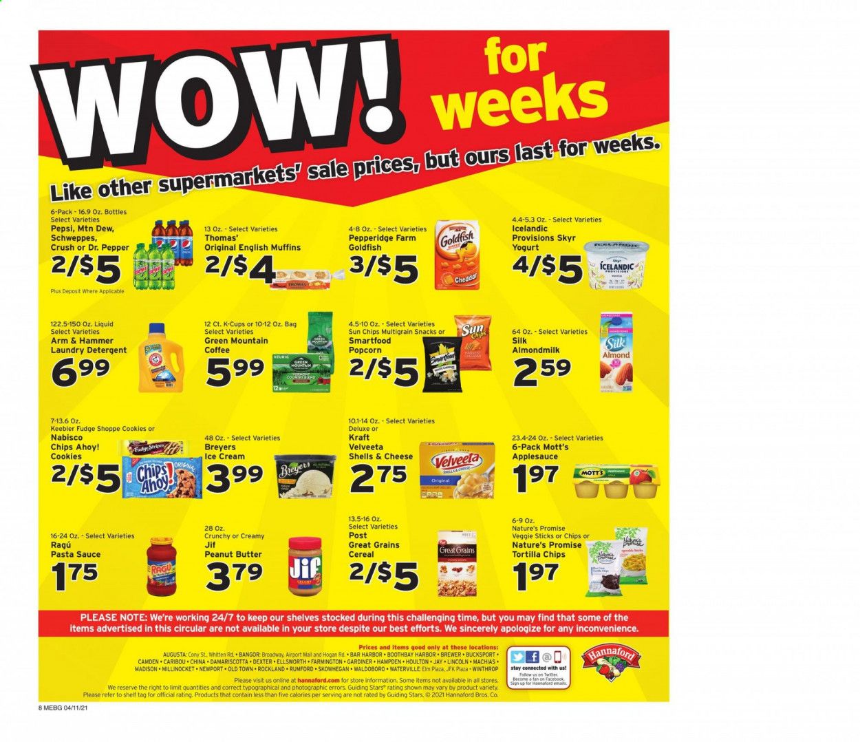 Hannaford (ME) Weekly Ad Flyer April 11 to April 17