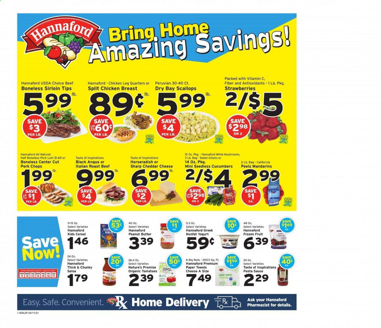 Hannaford (MA) Weekly Ad Flyer April 11 to April 17