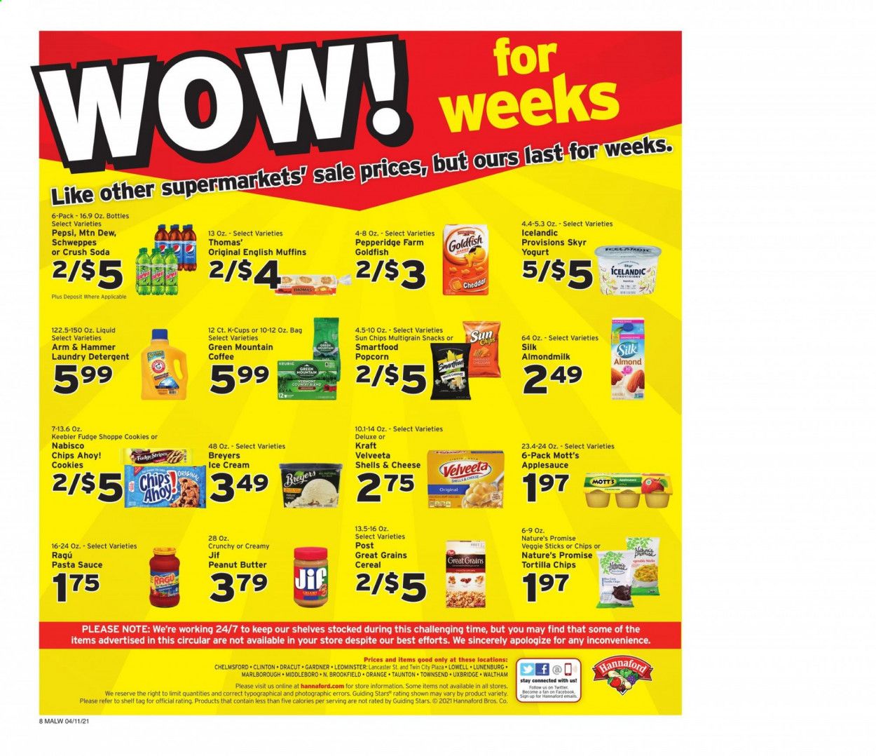 Hannaford (MA) Weekly Ad Flyer April 11 to April 17