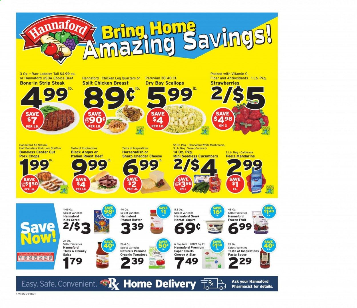 Hannaford (VT) Weekly Ad Flyer April 11 to April 17