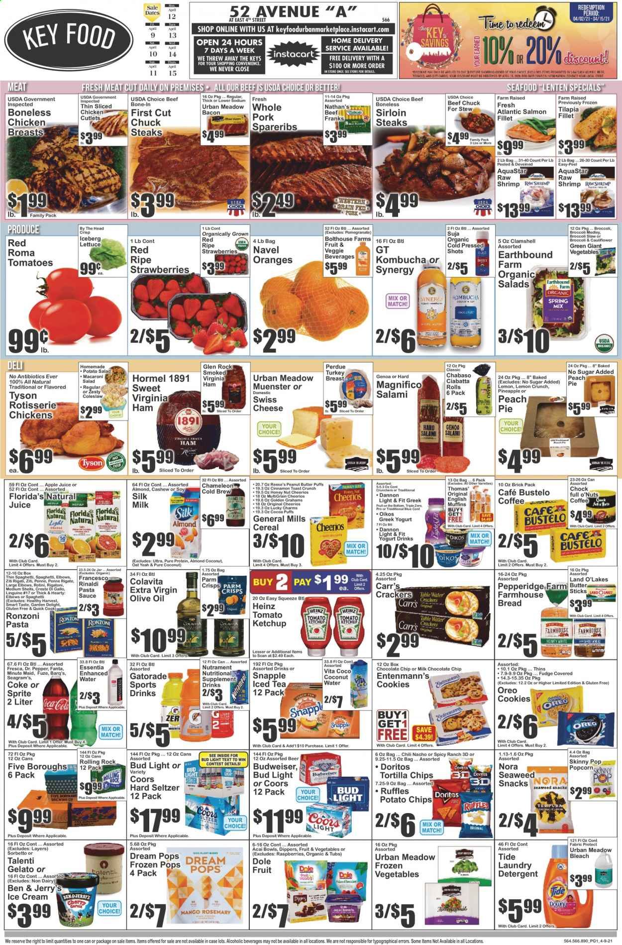 Key Food (NY) Weekly Ad Flyer April 9 to April 15