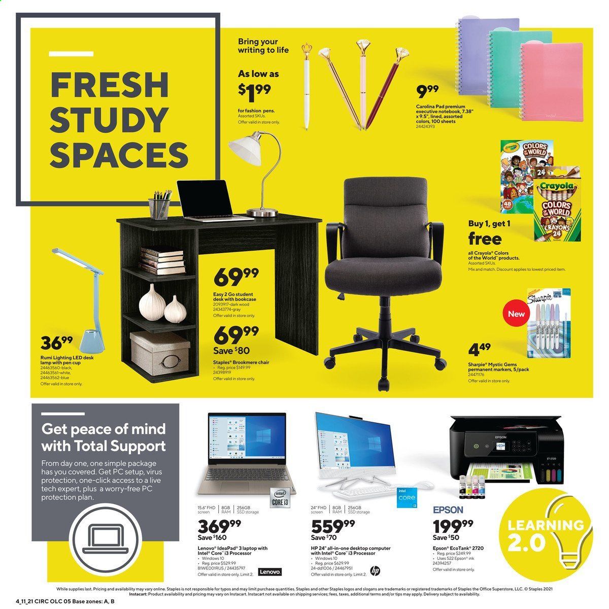 Staples Weekly Ad Flyer April 11 to April 17