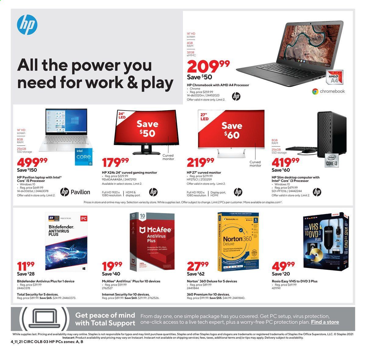 Staples Weekly Ad Flyer April 11 to April 17