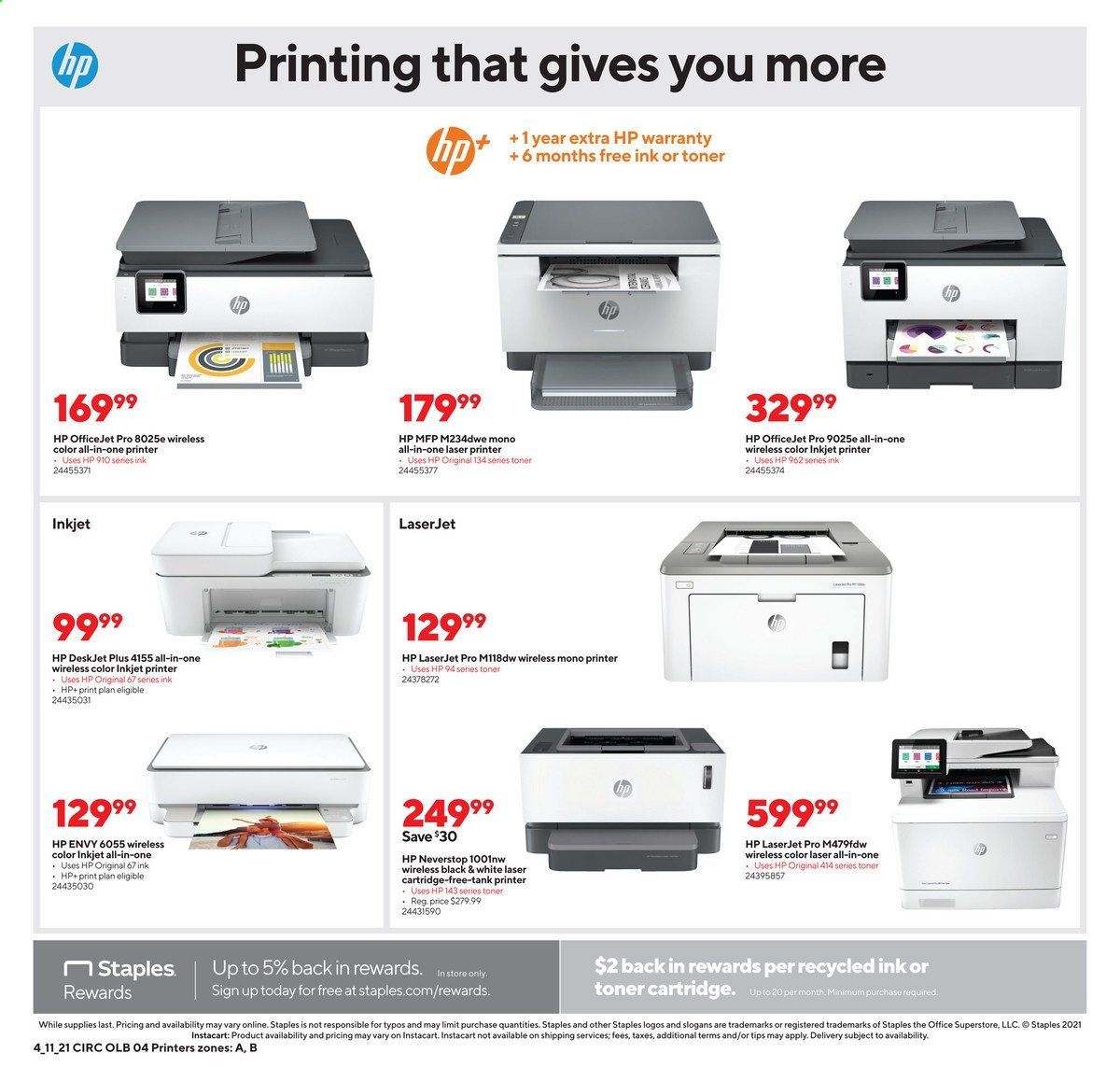 Staples Weekly Ad Flyer April 11 to April 17