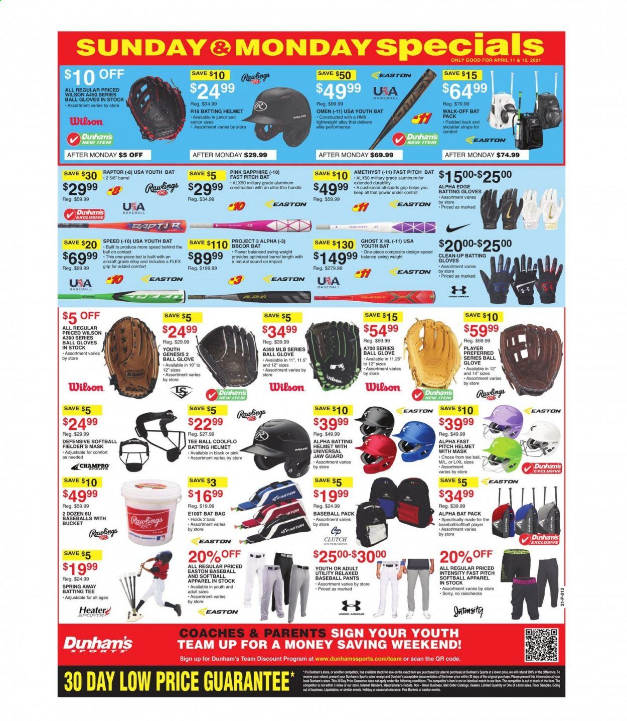 Dunham's Sports Weekly Ad Flyer April 10 to April 15