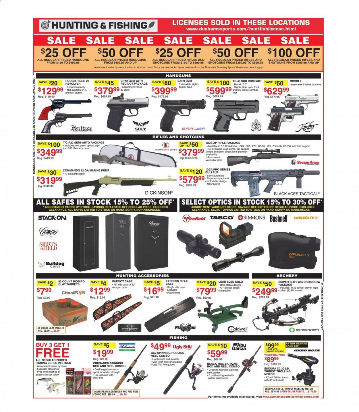 Dunham's Sports (MI, PA, WI) Weekly Ad Flyer April 10 to April 15