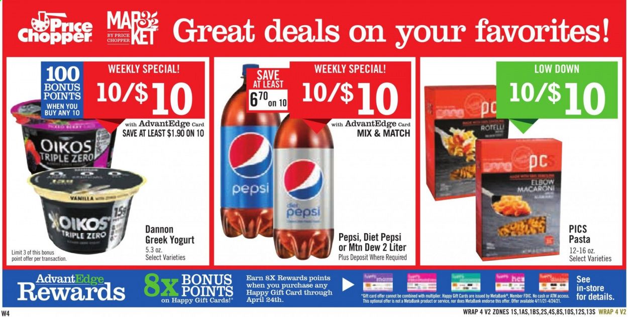 Price Chopper (CT, MA, NH, NY, PA, VT) Weekly Ad Flyer April 11 to April 17