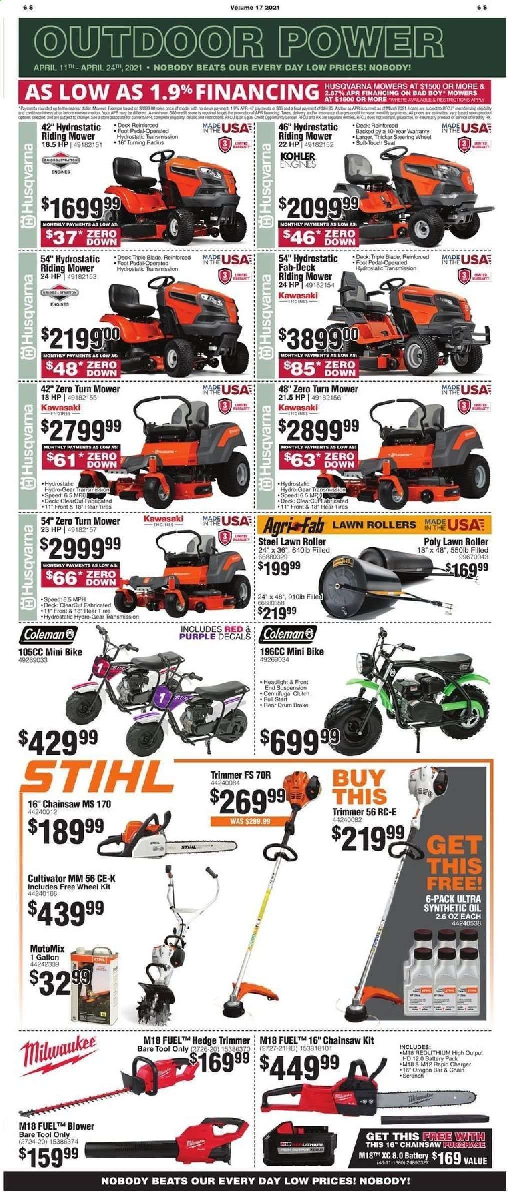 Rural King Weekly Ad Flyer April 11 to April 24