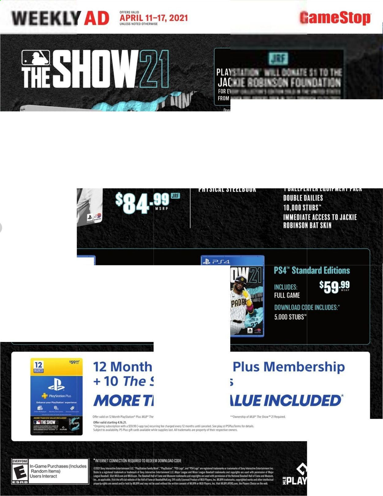 GameStop Weekly Ad Flyer April 11 to April 17