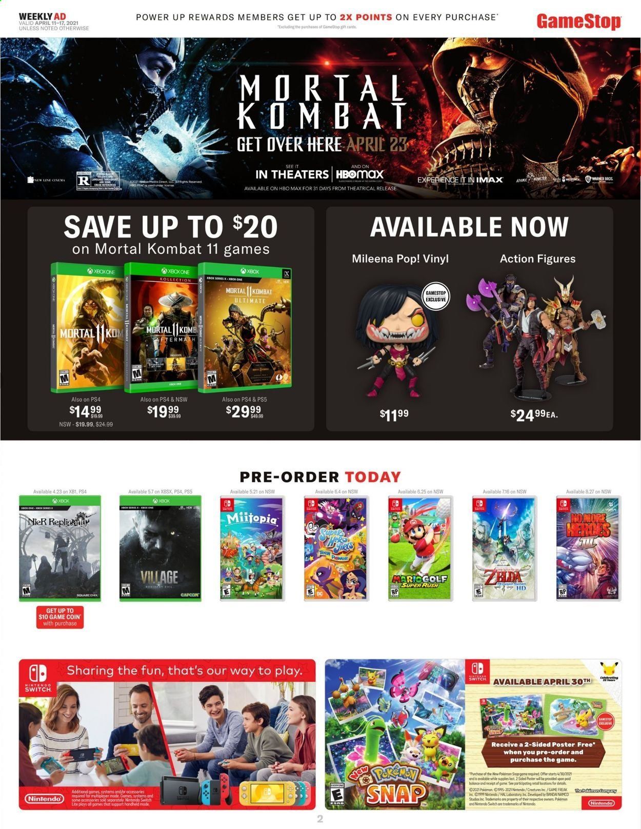 GameStop Weekly Ad Flyer April 11 to April 17