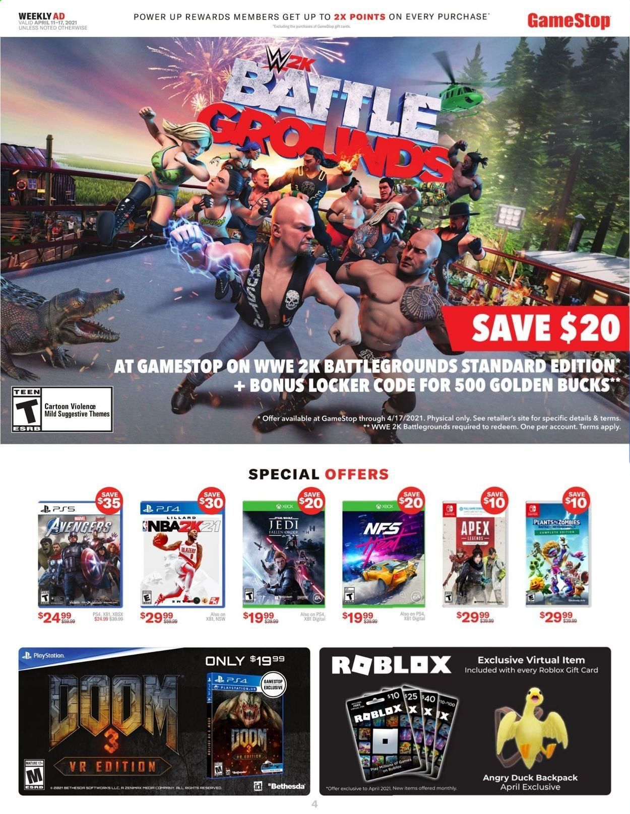 GameStop Weekly Ad Flyer April 11 to April 17
