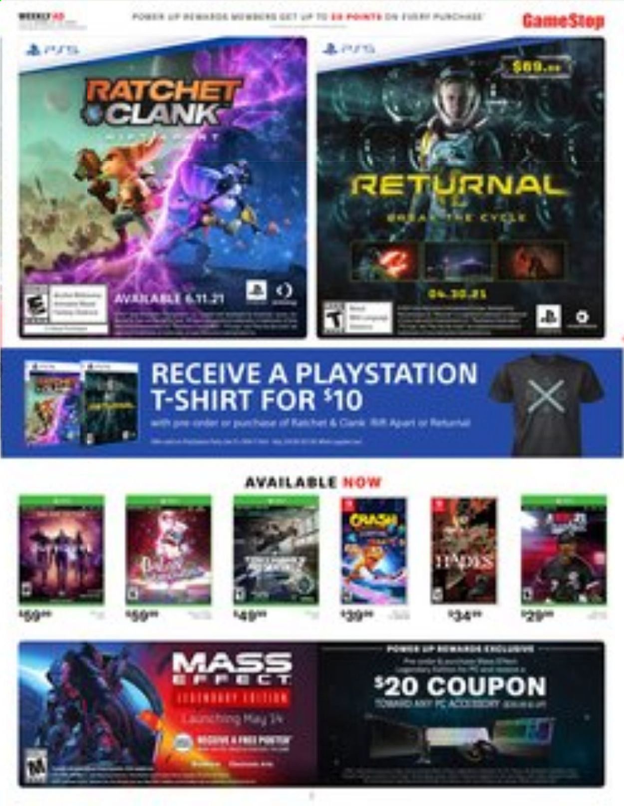 GameStop Weekly Ad Flyer April 11 to April 17