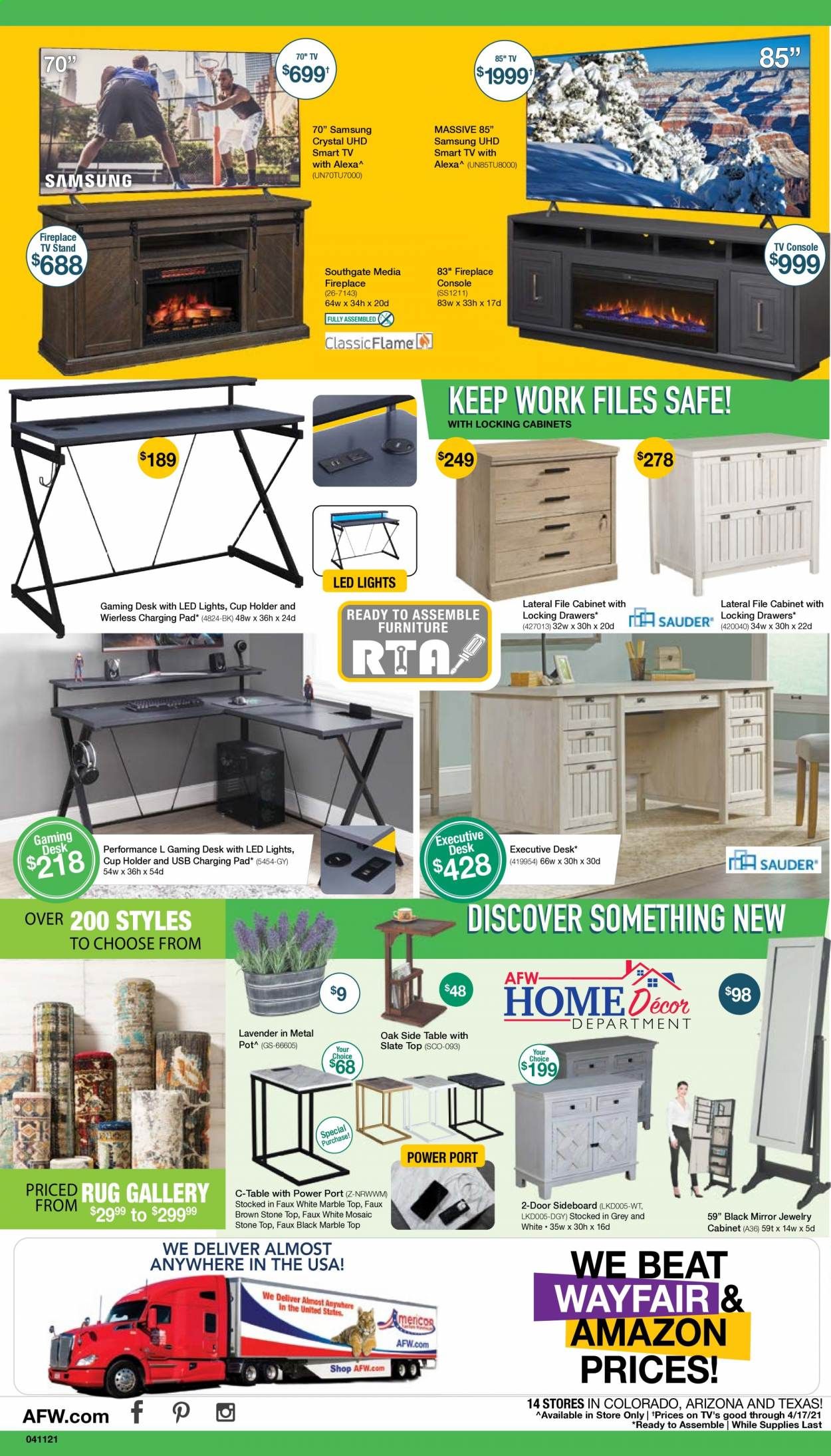 American Furniture Warehouse Weekly Ad Flyer April 11 to April 17