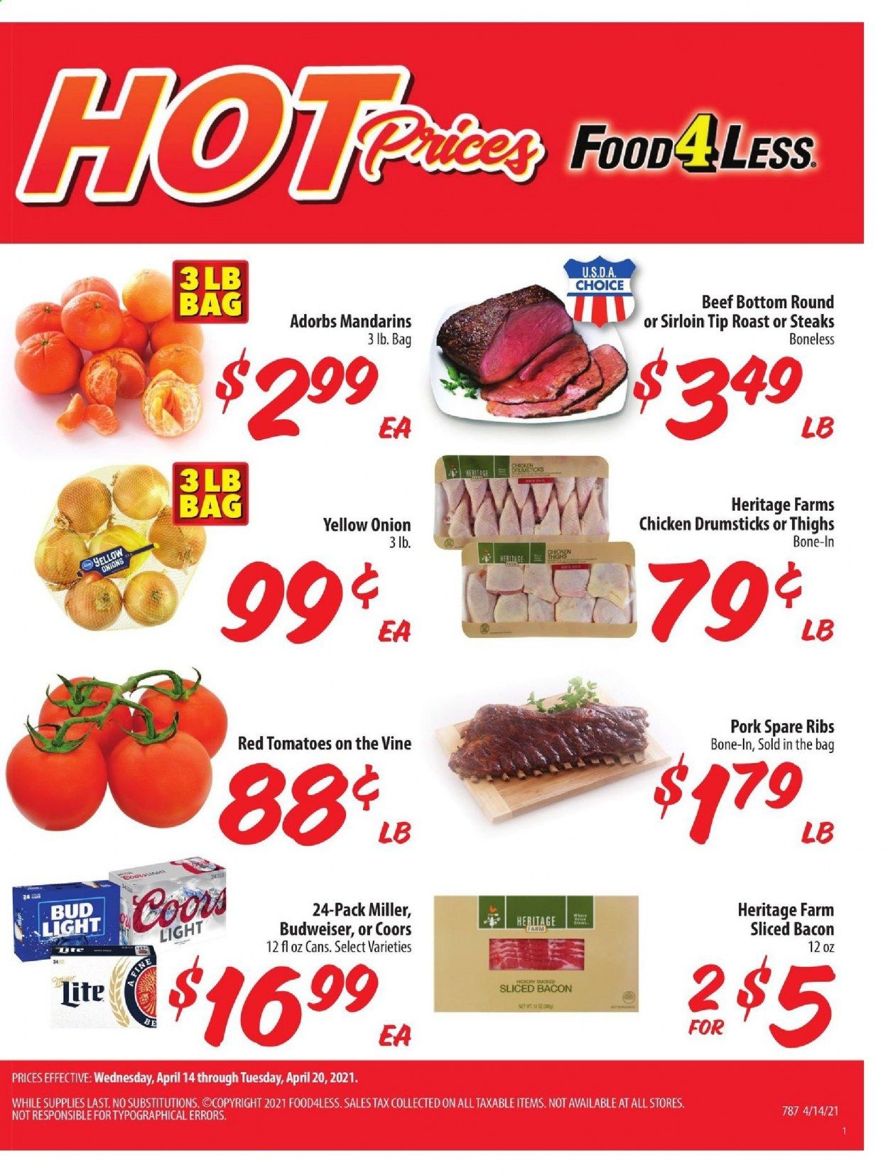 Food 4 Less (IN) Weekly Ad Flyer April 14 to April 20