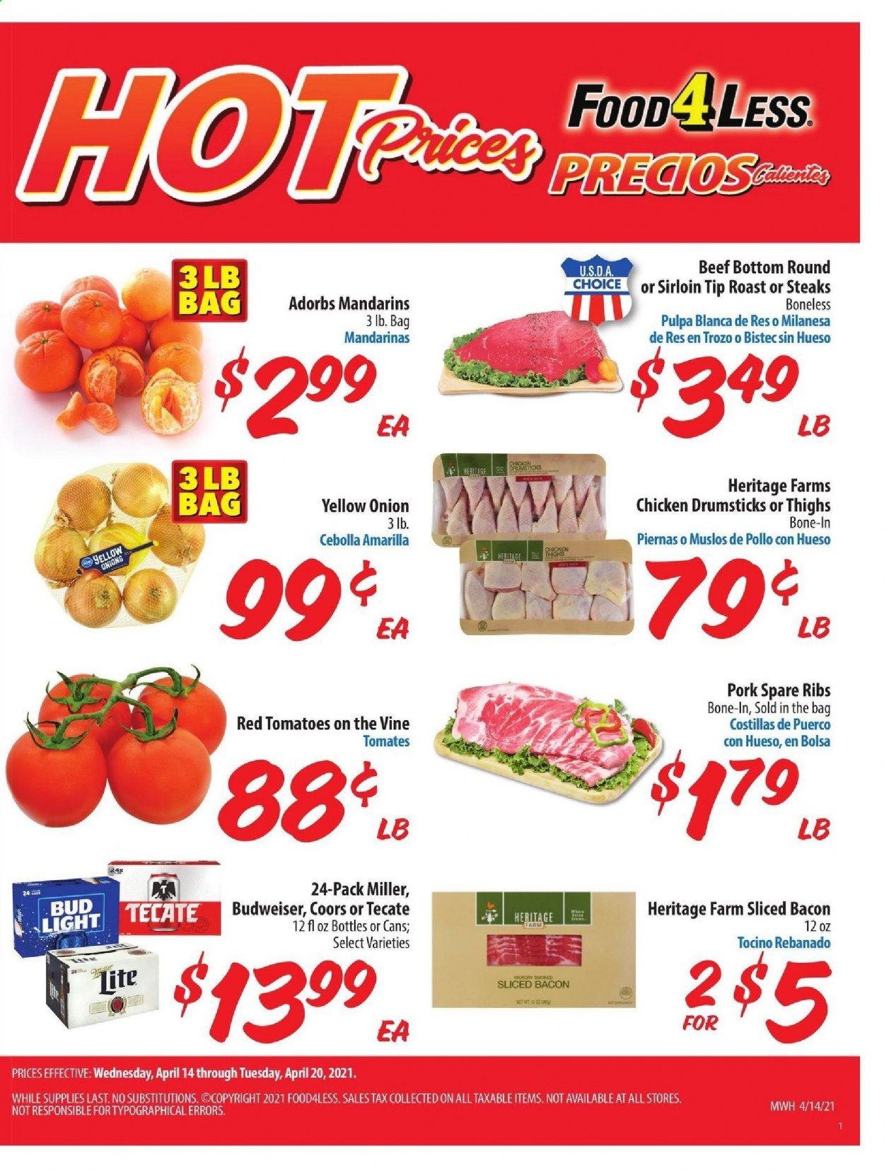 Food 4 Less (IL) Weekly Ad Flyer April 14 to April 20
