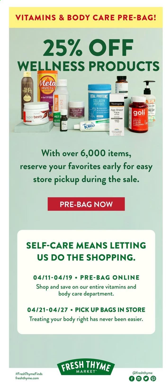 Fresh Thyme Weekly Ad Flyer April 14 to April 20