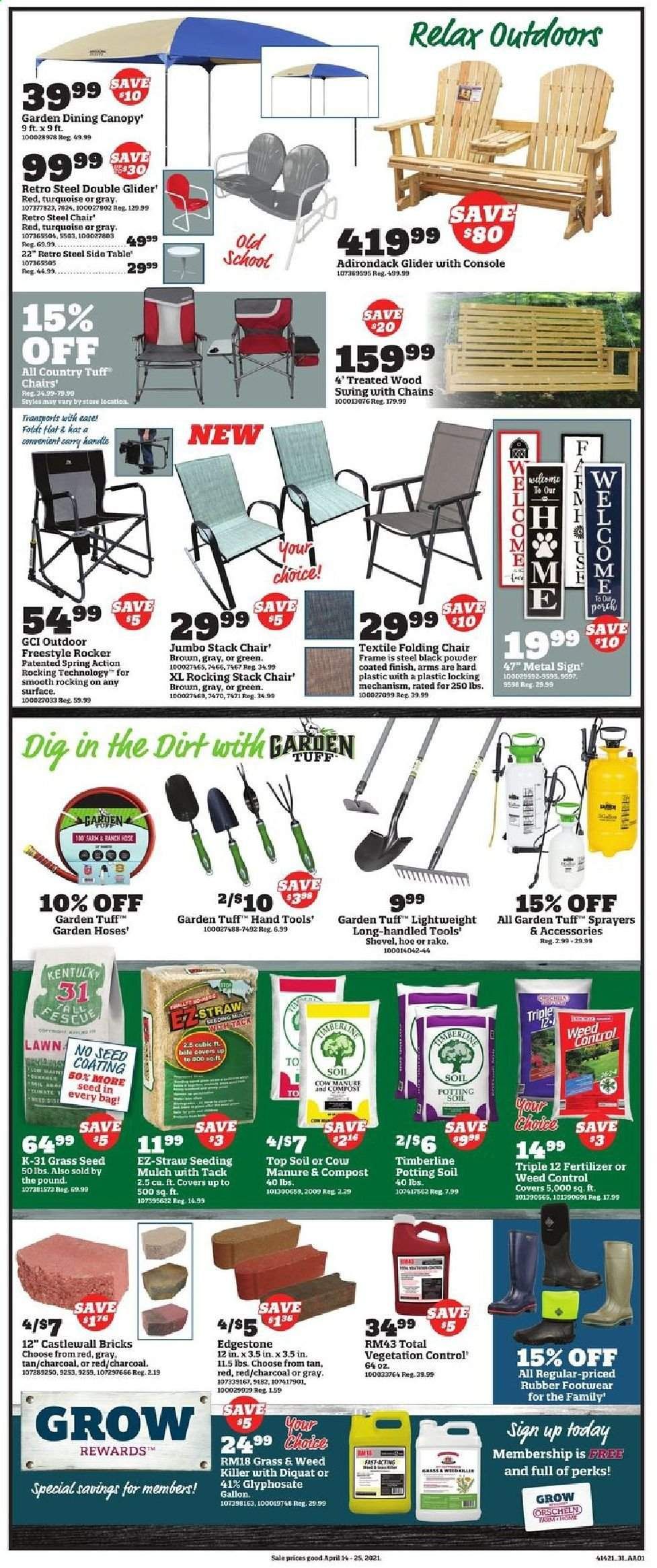 Orscheln Farm and Home Weekly Ad Flyer April 14 to April 25