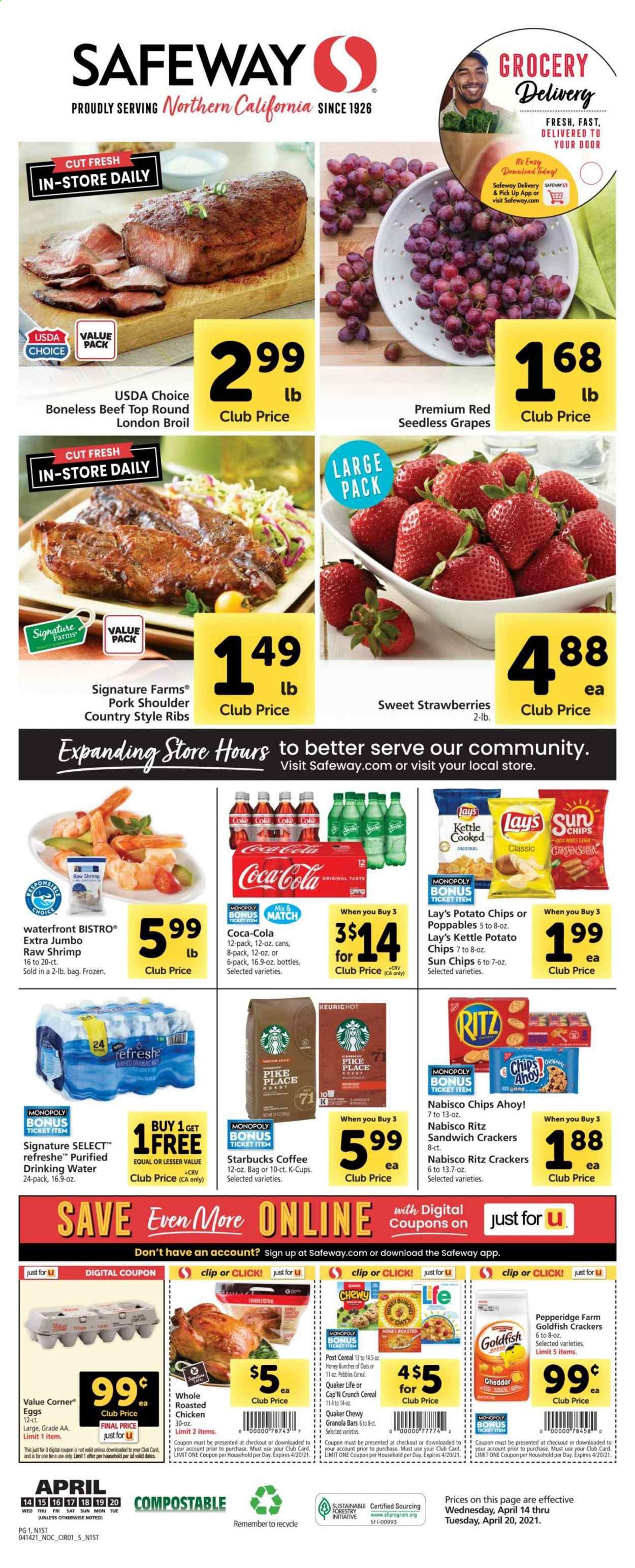 Safeway (AZ, CA, CO, HI, MD, NE, OR, VA, WA) Weekly Ad Flyer April 14 to April 20