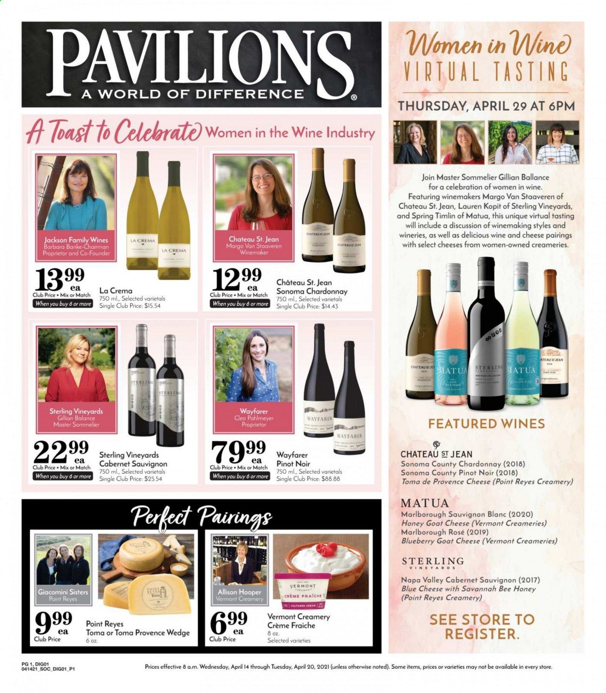 Pavilions (CA) Weekly Ad Flyer April 14 to April 20