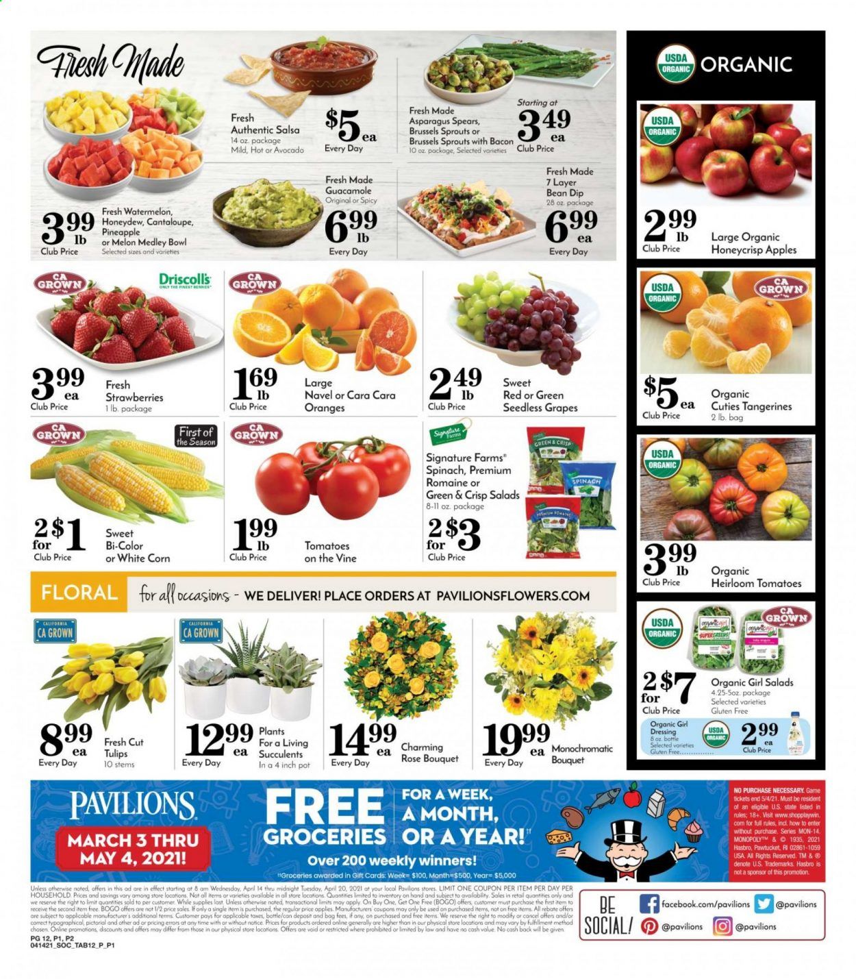 Pavilions (CA) Weekly Ad Flyer April 14 to April 20