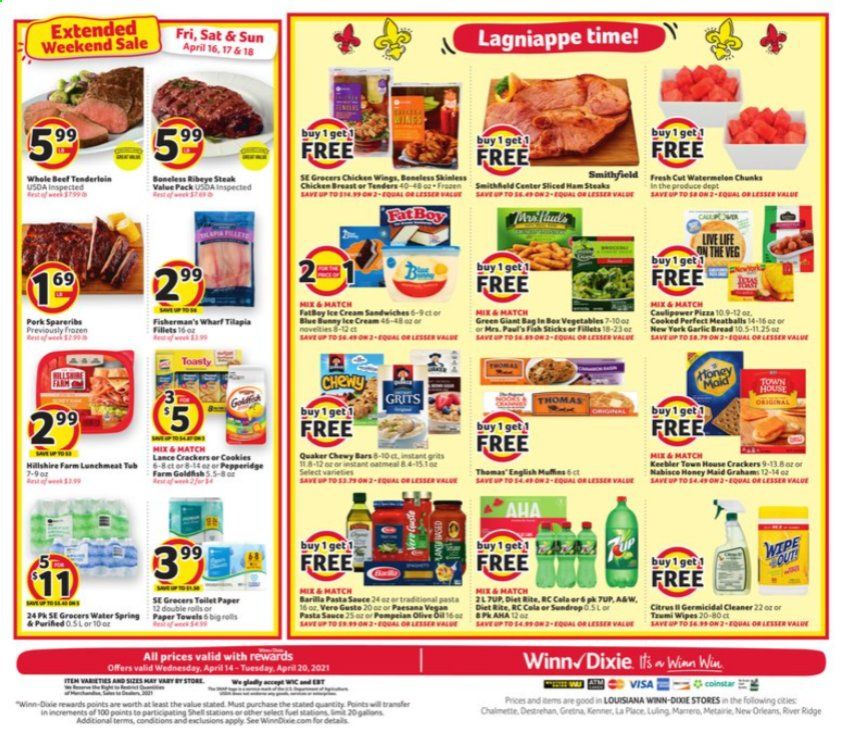 Winn Dixie (AL, FL, GA, LA, MS) Weekly Ad Flyer April 14 to April 20