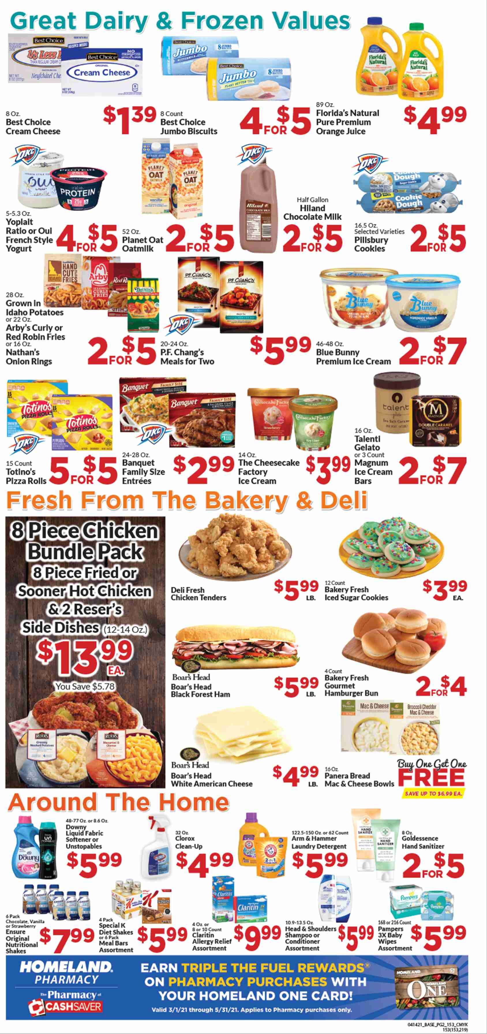 Homeland (OK, TX) Weekly Ad Flyer April 14 to April 20