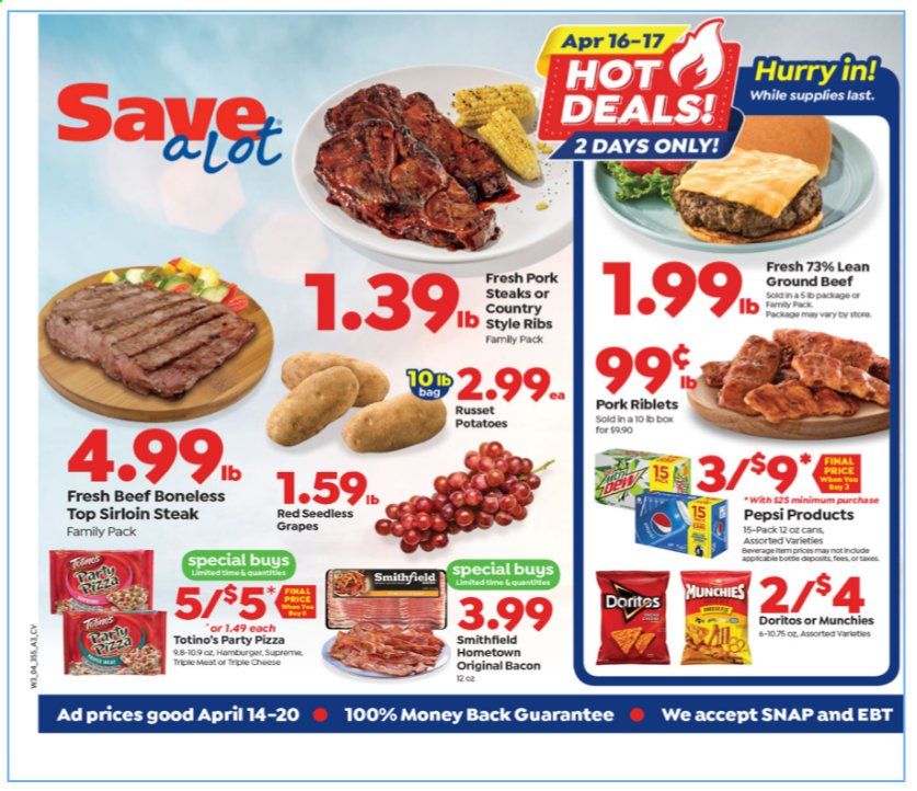 Save a Lot Weekly Ad Flyer April 14 to April 20