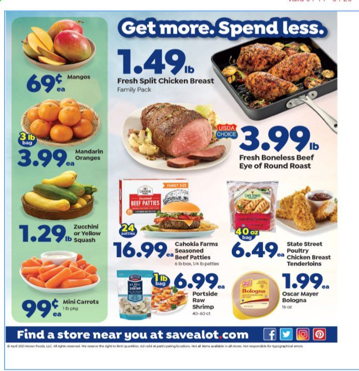 Save a Lot Weekly Ad Flyer April 14 to April 20