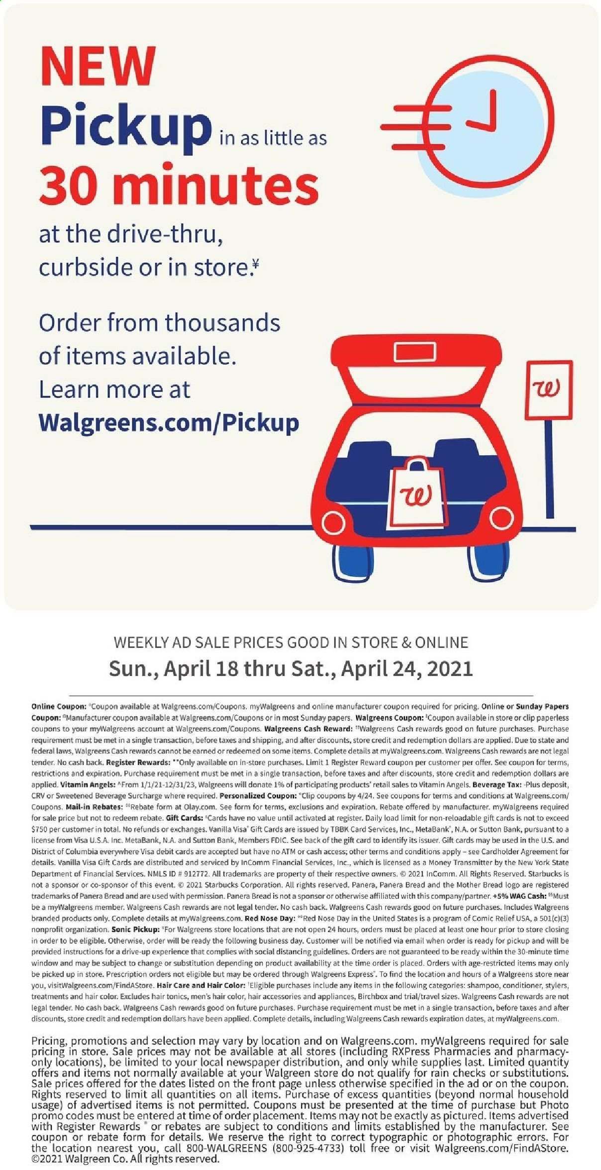 Walgreens Weekly Ad Flyer April 18 to April 24