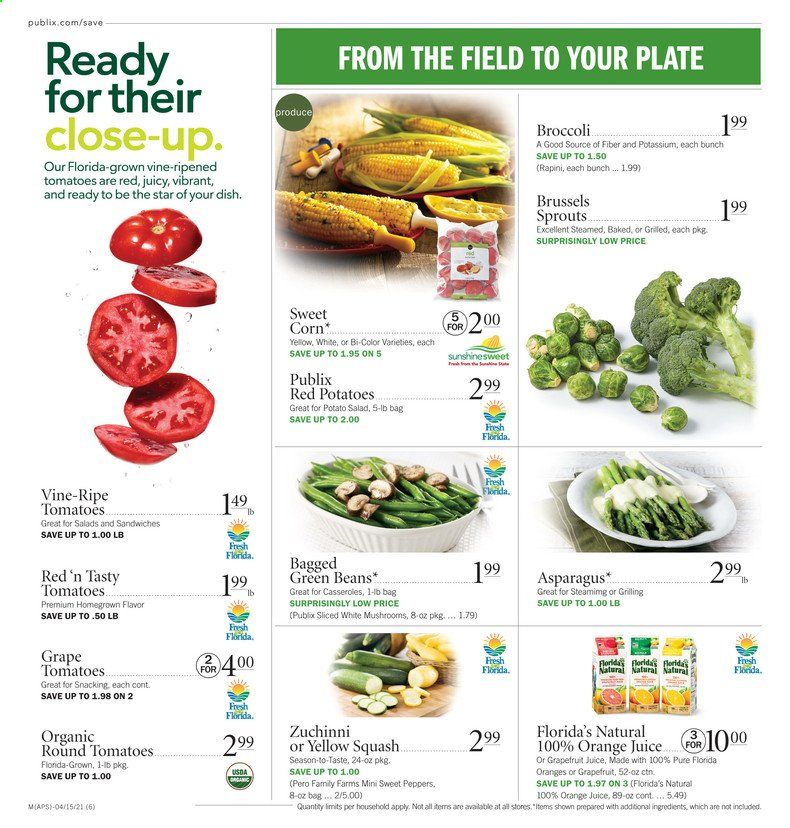 Publix (AL, FL, GA, NC, SC, TN, VA) Weekly Ad Flyer April 15 to April 21