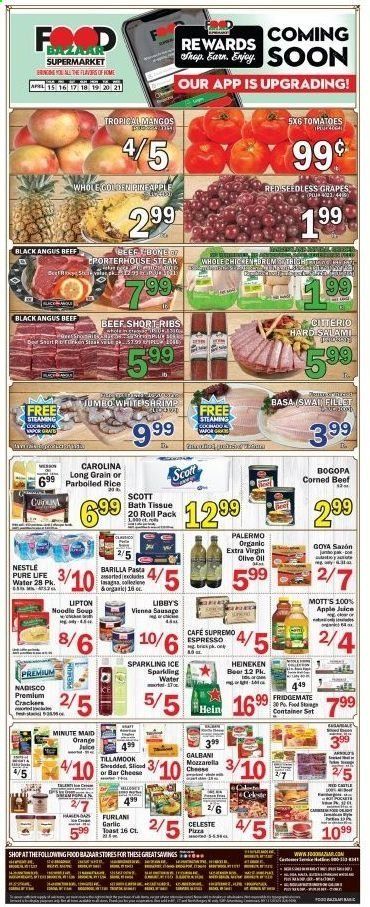 Food Bazaar (CT, NJ, NY) Weekly Ad Flyer April 15 to April 21