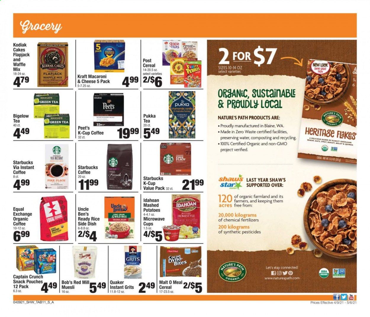 Shaw’s (MA, ME, NH, RI, VT) Weekly Ad Flyer April 9 to May 6