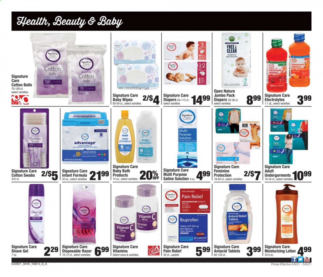 Shaw’s (MA, ME, NH, RI, VT) Weekly Ad Flyer April 9 to May 6