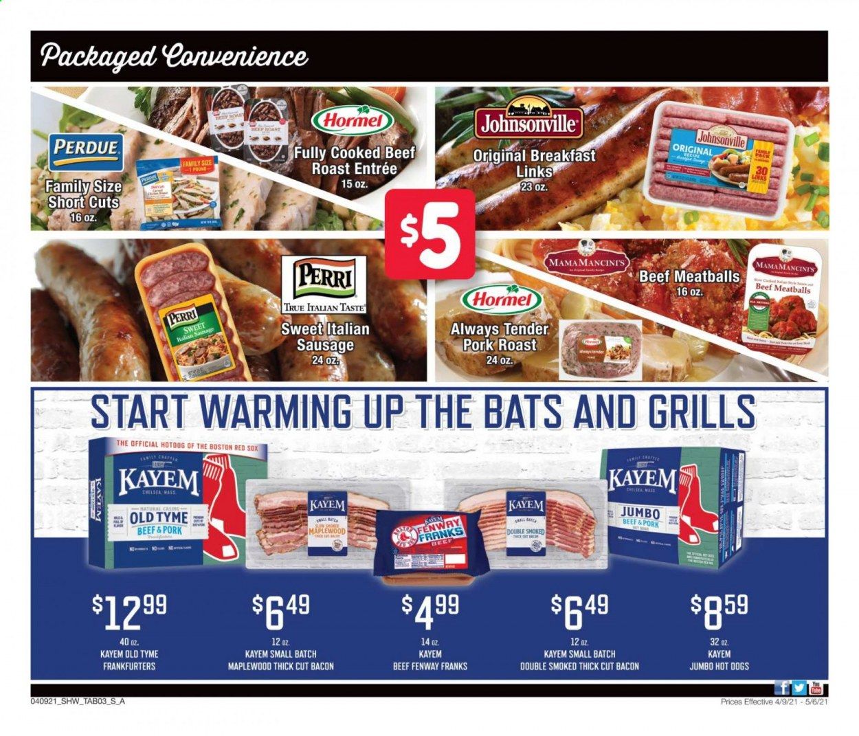 Shaw’s (MA, ME, NH, RI, VT) Weekly Ad Flyer April 9 to May 6