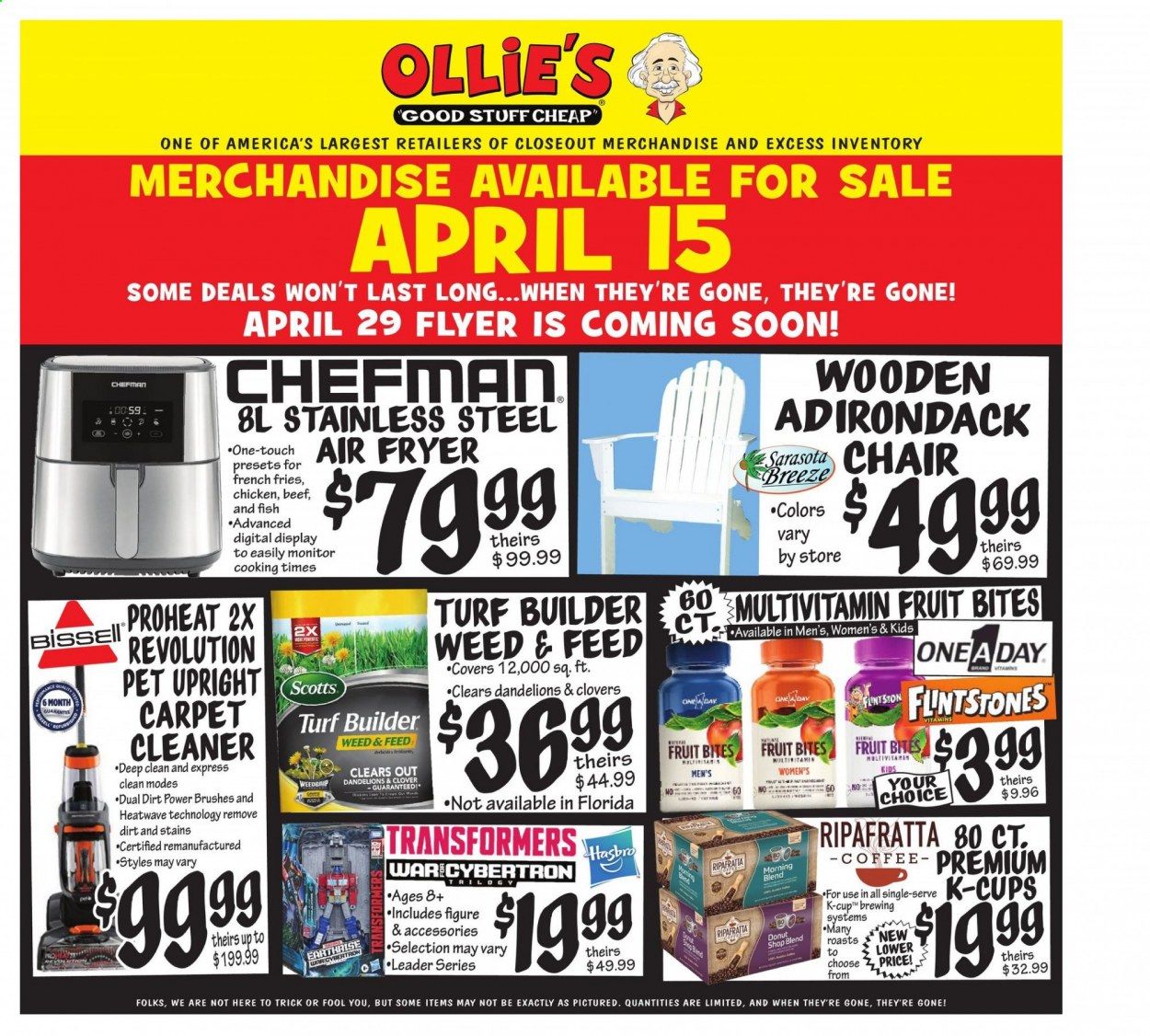 Ollie's Bargain Outlet Weekly Ad Flyer April 15 to April 21