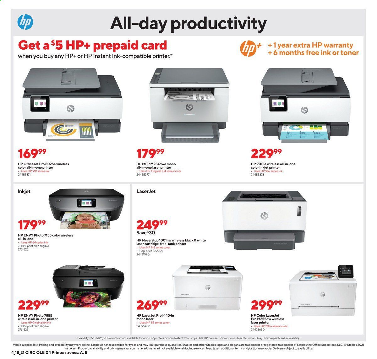 Staples Weekly Ad Flyer April 18 to April 24