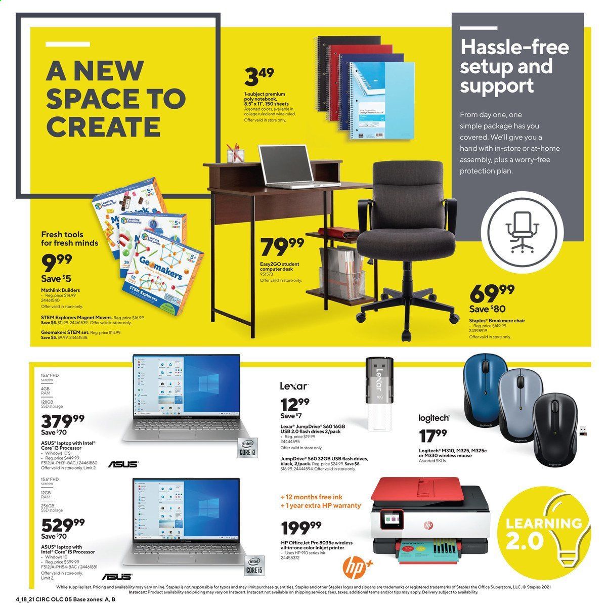 Staples Weekly Ad Flyer April 18 to April 24