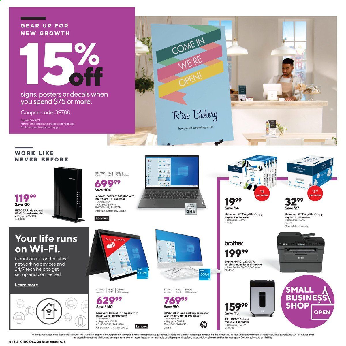 Staples Weekly Ad Flyer April 18 to April 24