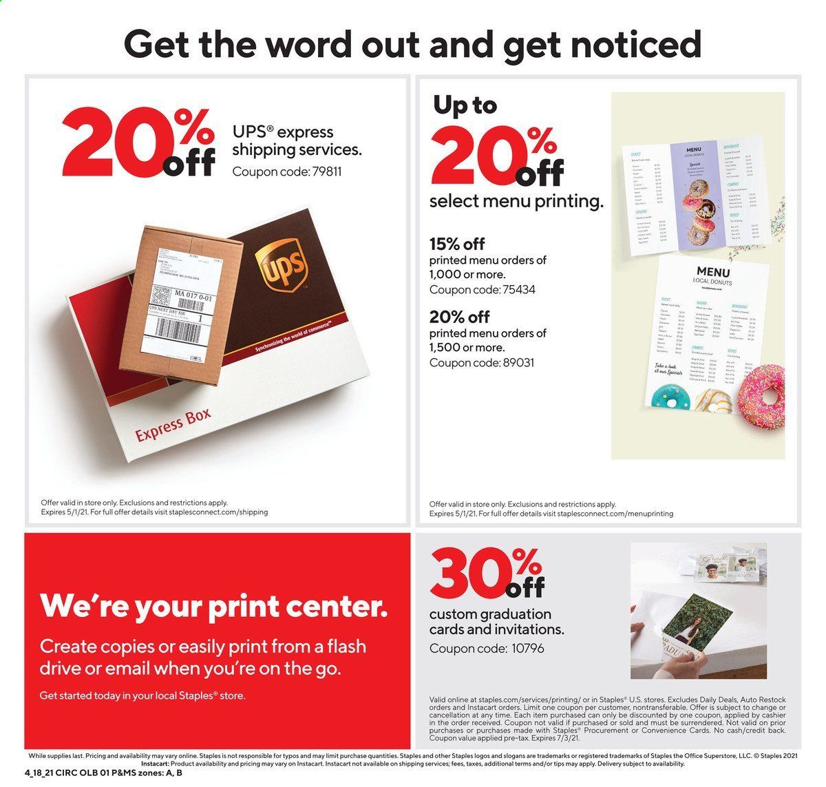 Staples Weekly Ad Flyer April 18 to April 24