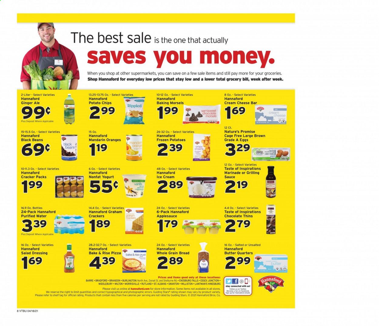 Hannaford (VT) Weekly Ad Flyer April 18 to April 24