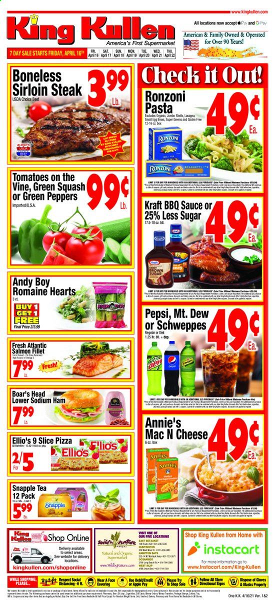 King Kullen Weekly Ad Flyer April 16 to April 22